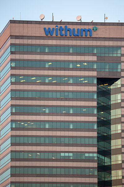 Withum Highrise Lightcloud channel letters