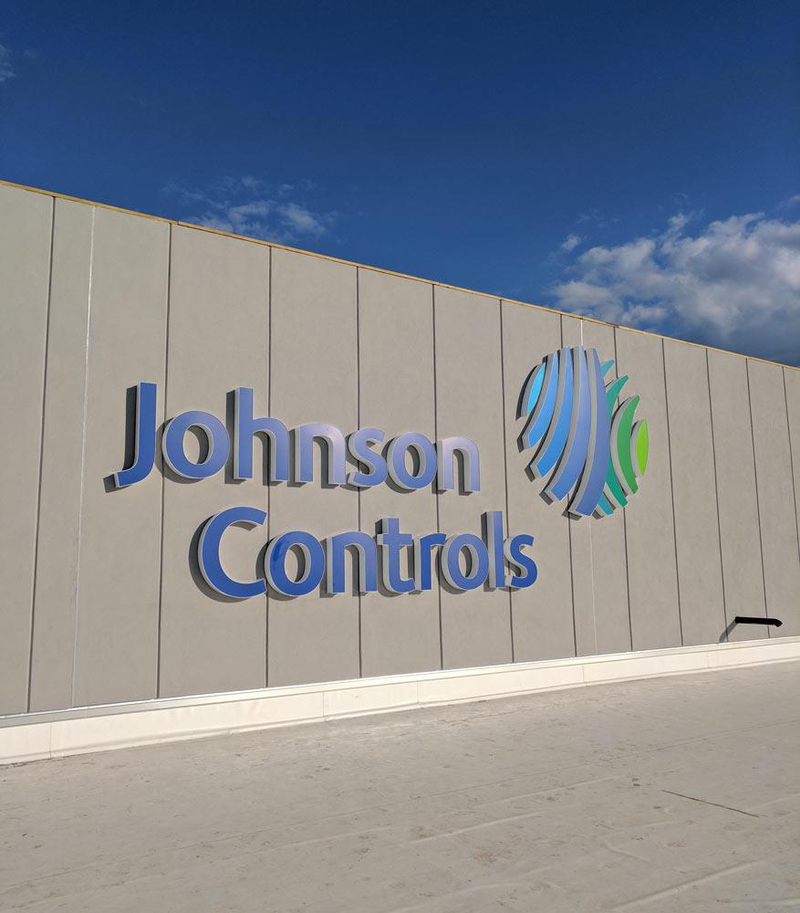 Johnson Controls Exterior Signage